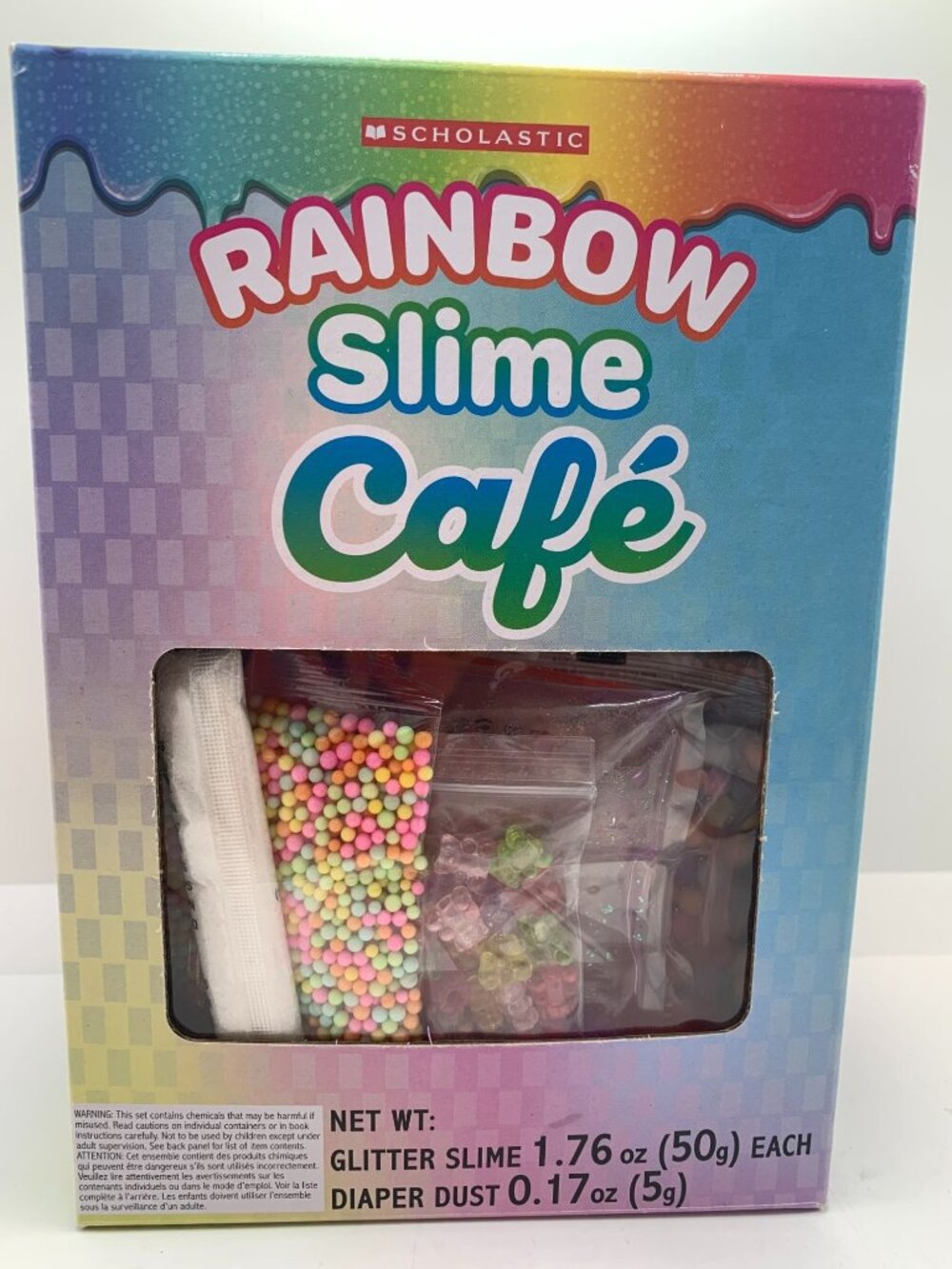 Scholastic Rainbow Slime Café Kit For Kids Includes Glitter Slime Beads & Access